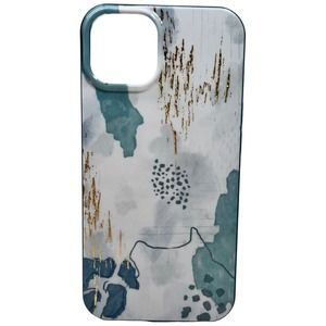 Heyday Antimicrobial Phone Case For Apple iPhone 13 Blue Abstract Floral NEW